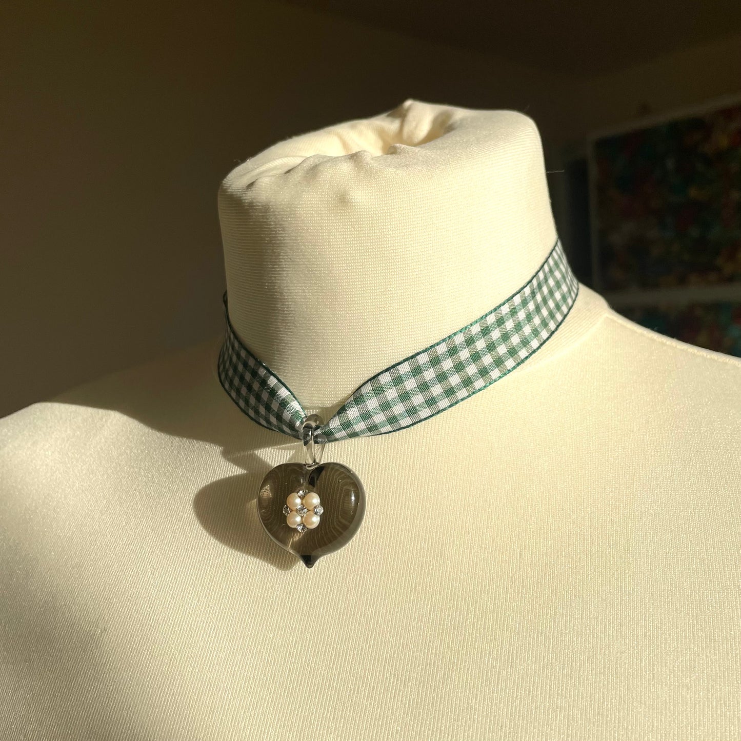 Obsidian Heart Choker