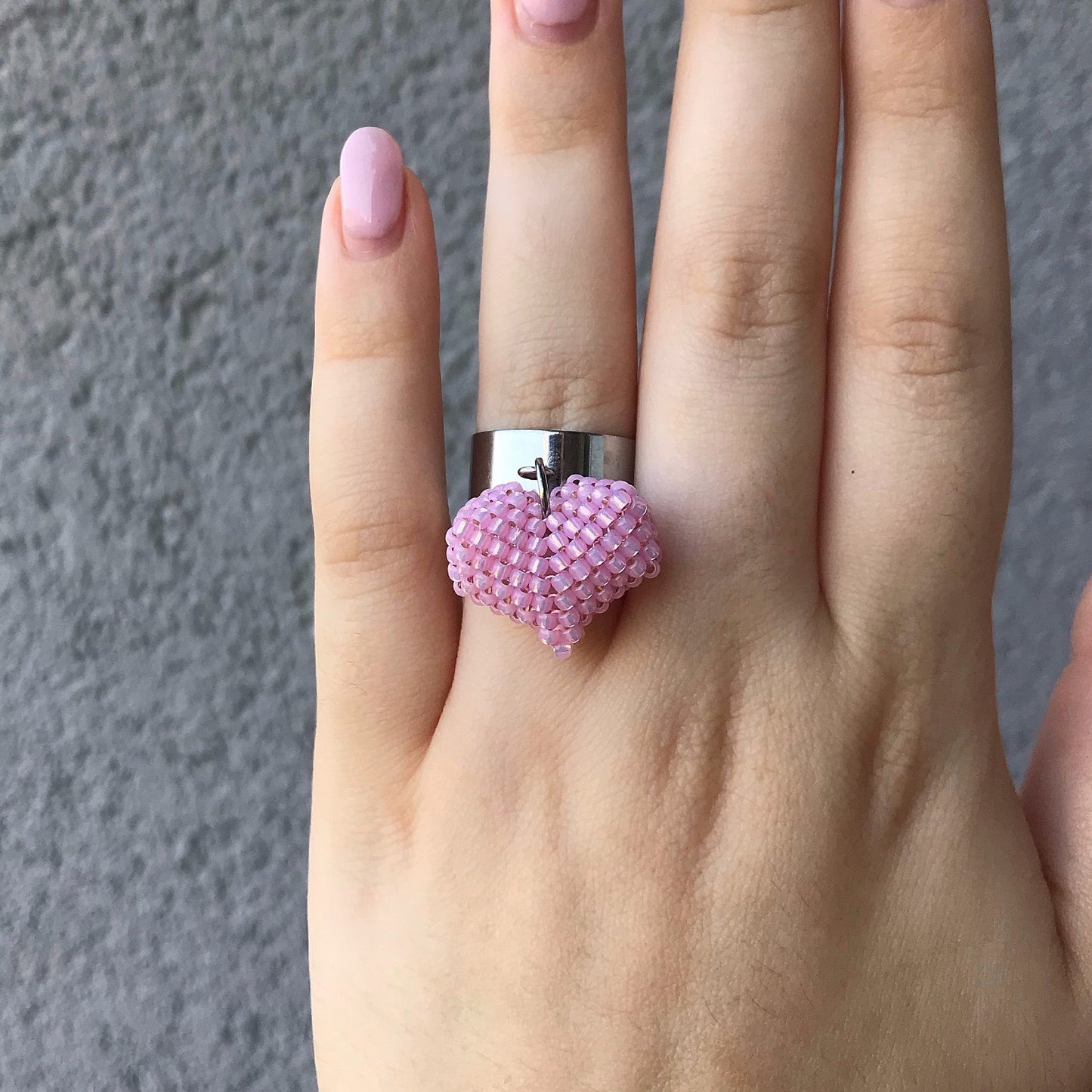 Pink Heart Ring