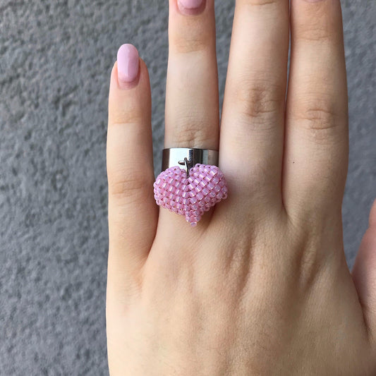 Pink Heart Ring